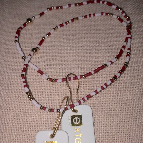 enewton Jewelry - 2 ENewton Extends Gameday Bracelets NWT crimson and white